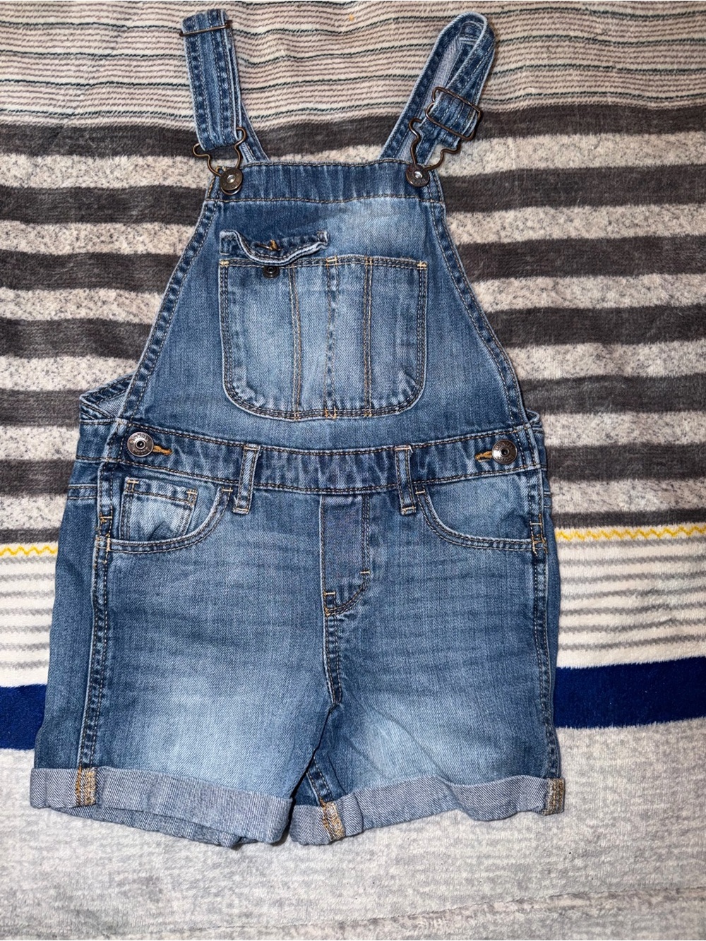 OshKosh B'gosh Medium Blue Denim Short Overalls